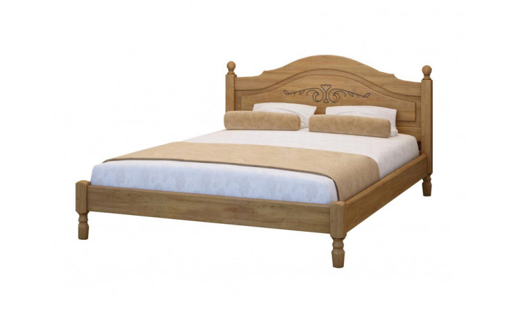 Кровать Филенка с рисунком из массива березы